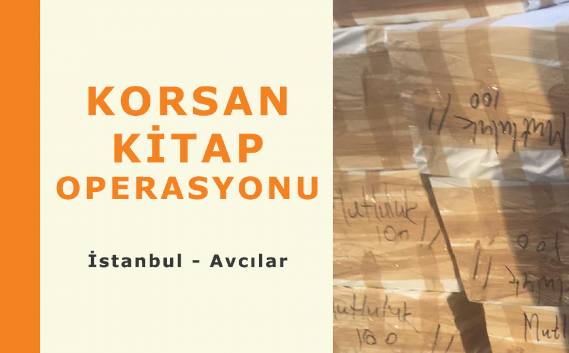 Avcılar İlçesinde Korsan Kitap Operasyonu