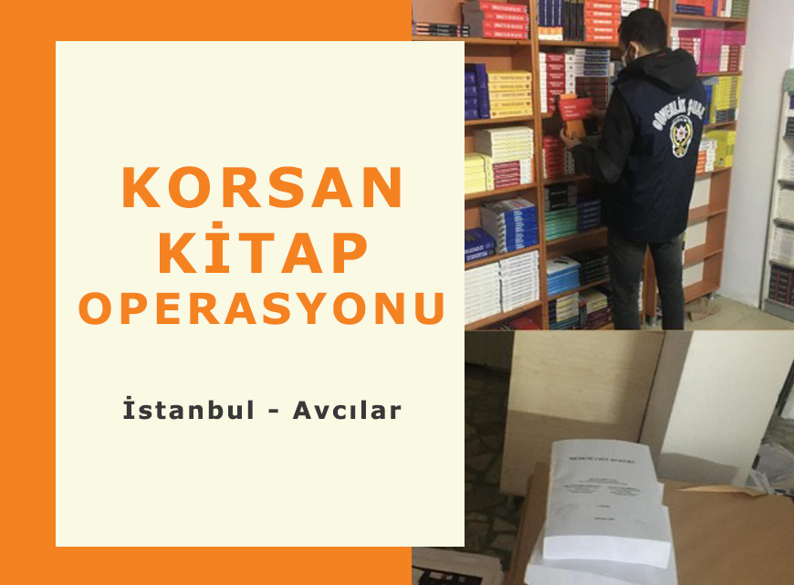 İstanbul Avcılar’da korsan kitap operasyonu!