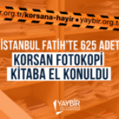 İstanbul Fatih’te Korsan Kitap Operasyonu